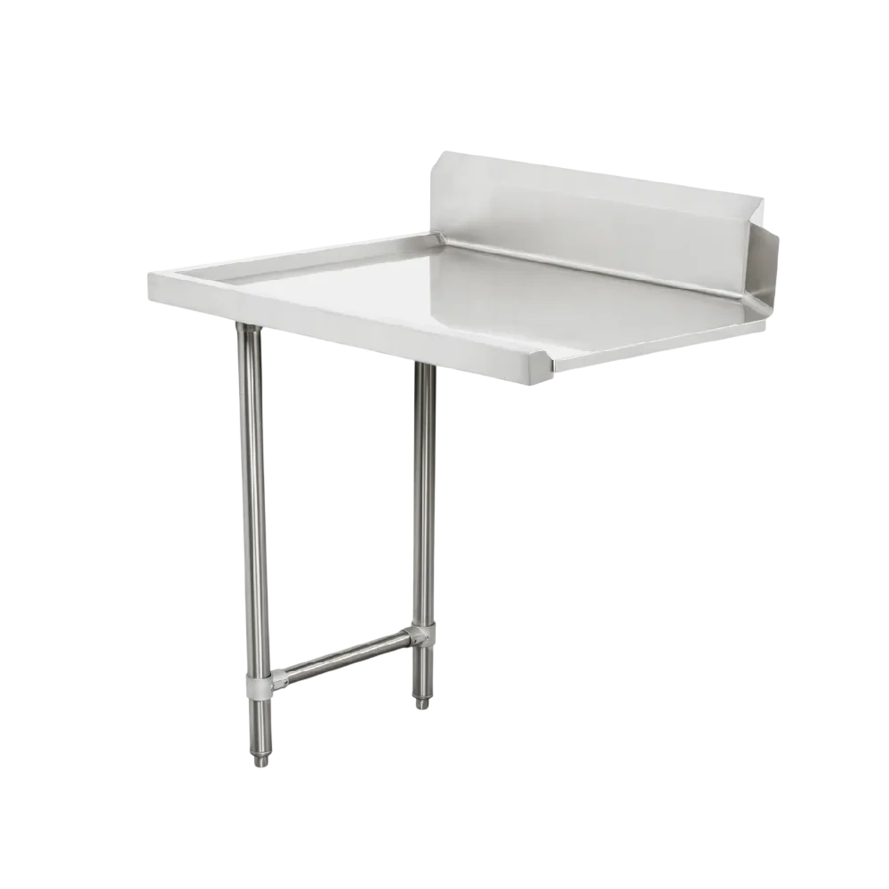 Modular Systems CDT-600R right-hand stainless clean-dish table with splashback