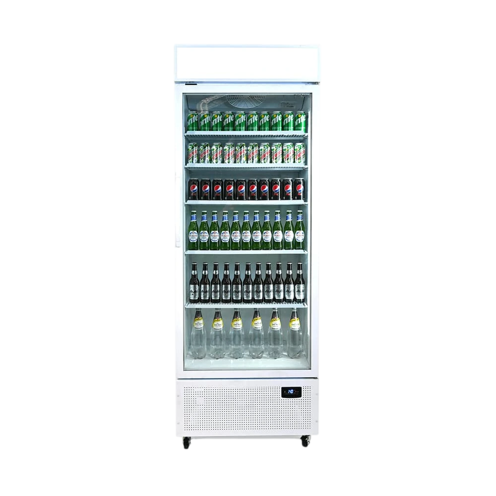 Bromic 3736219 GM0690LW - 659L White Upright Display Fridge with LED
