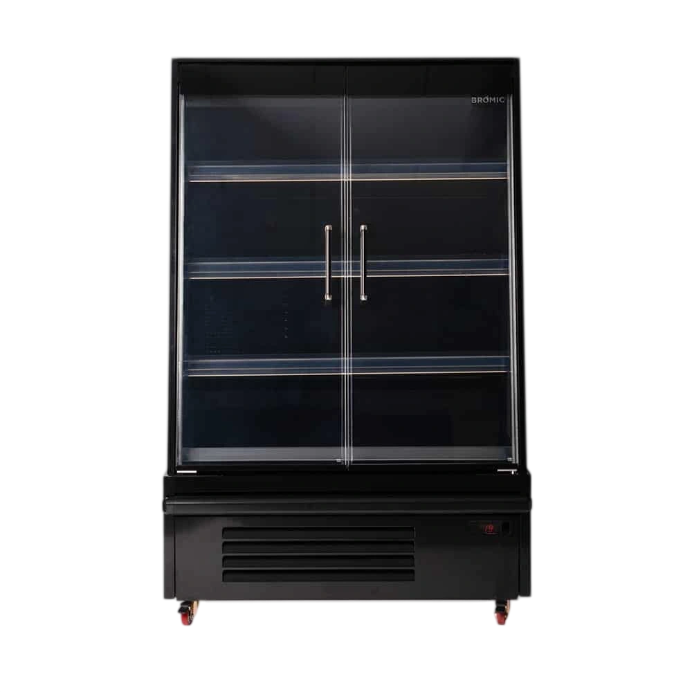 Bromic 3335639-NR SVM1000HD-NR Semi-Vertical Multideck Fridge – 332L | 2 Glass Doors