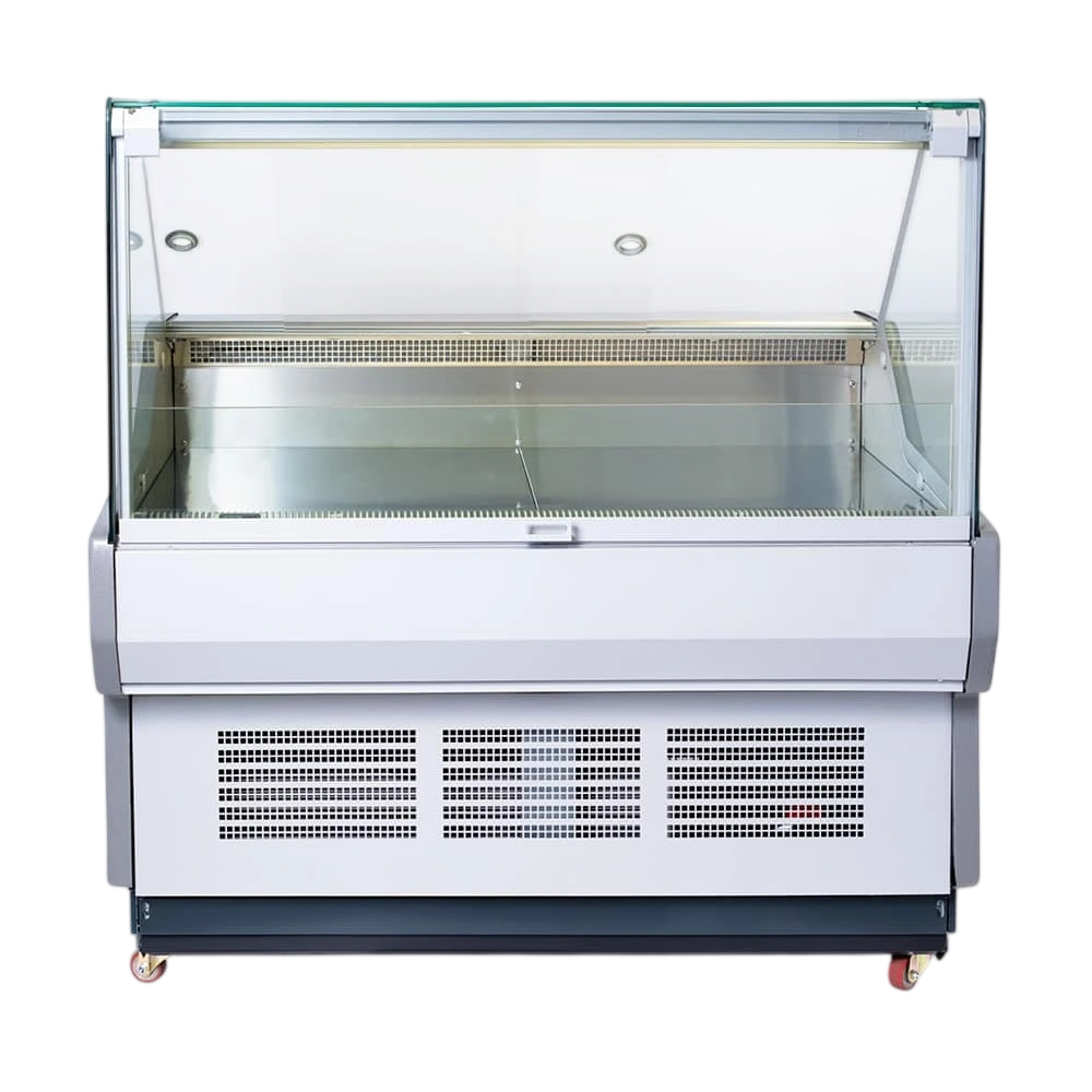 Bromic 3335631 DD1250SG-NR Square Glass Deli Display – 527L, 1330mm | Commercial Fridge