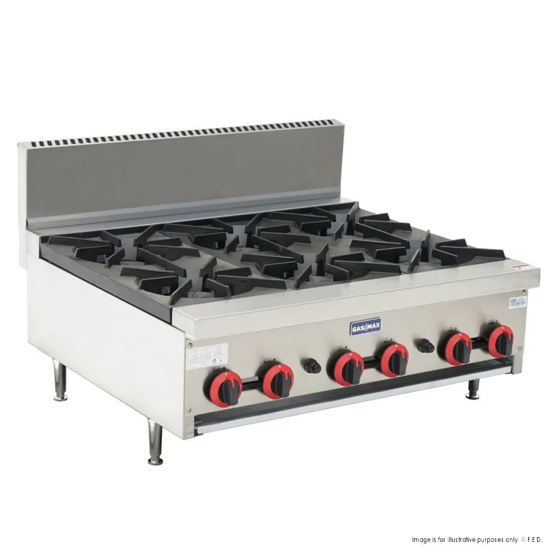 Gasmax Gas 6 Burner Cook Top RB-6E