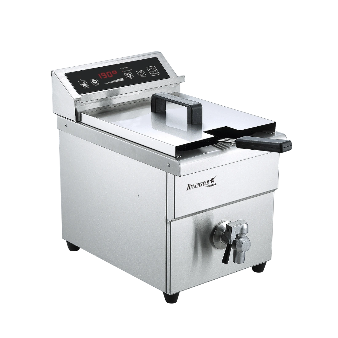 Benchstar IF3500S Single Tank Induction Fryer – 8L, Digital Touch Control commercial kitchen equipment