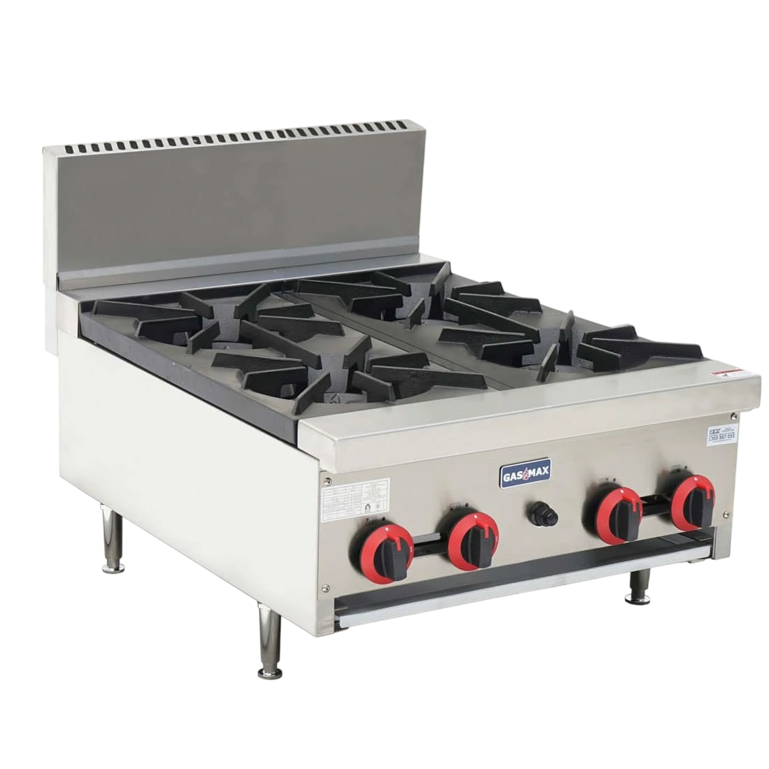 Gasmax RB-4ELPG four burner LPG commercial cooktop