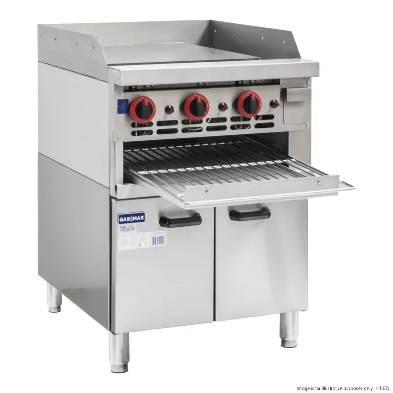 Gasmax GGS-24 Gas Griddle and Gas Toaster with Cabinet