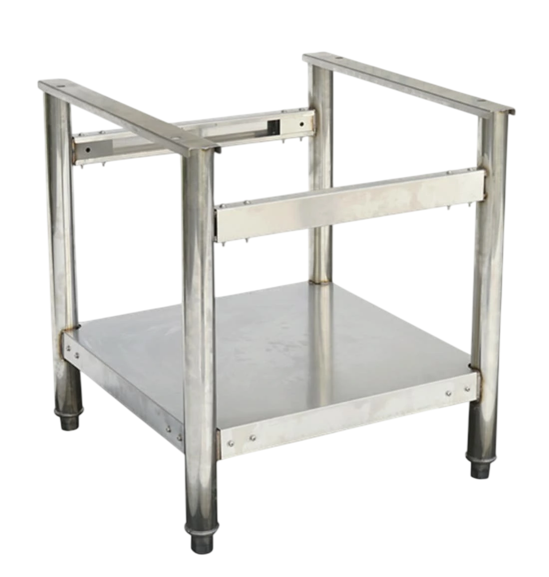 Gasmax RB-4-SEN stainless steel cooktop stand with solid undershelf