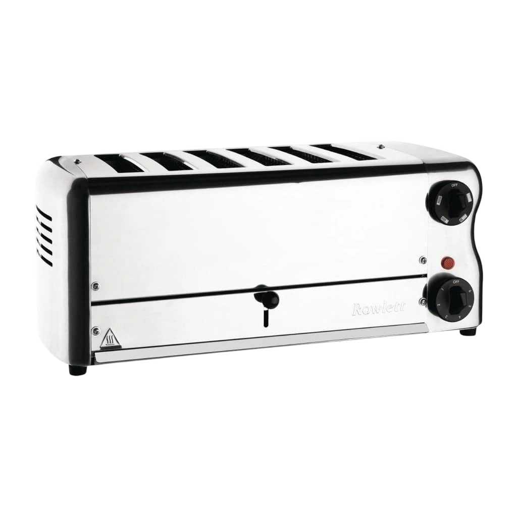 Rowlett CH185-A Esprit 6 Slot Toaster Chrome with Elements & Sandwich Cage