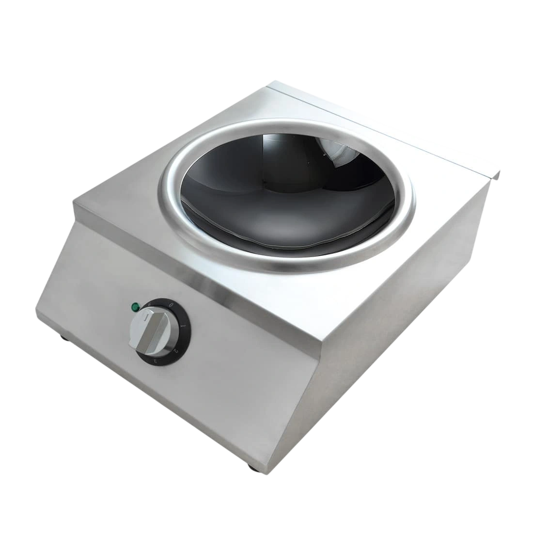 Benchstar IW500 Ceramic Induction Wok – 5kW, Stainless Steel Body