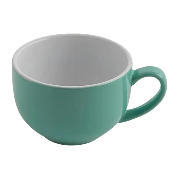Olympia GL460 Coffee Cup – 230mL, Aqua, Pack of 12