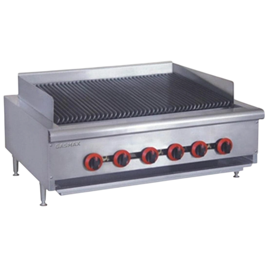 Gasmax QR-36ELPG 6 burner LPG commercial char grill top