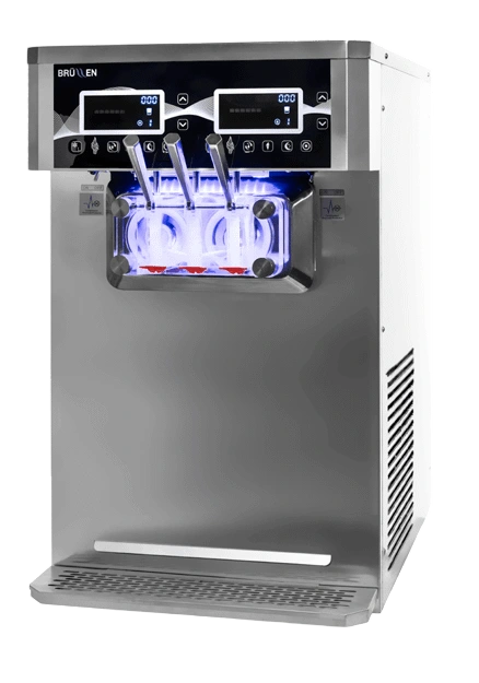 BRÜLLEN i26 PRO Twin System Soft Serve Machine - Air Pump Model commercial kitchen equipment