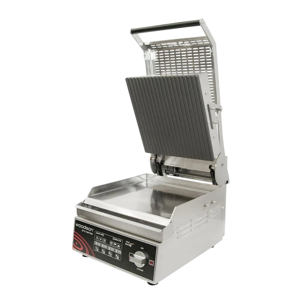 Woodson W.GPC61SC.R.A Contact Grill | Ribbed Plate, Programmable commercial kitchen equipment