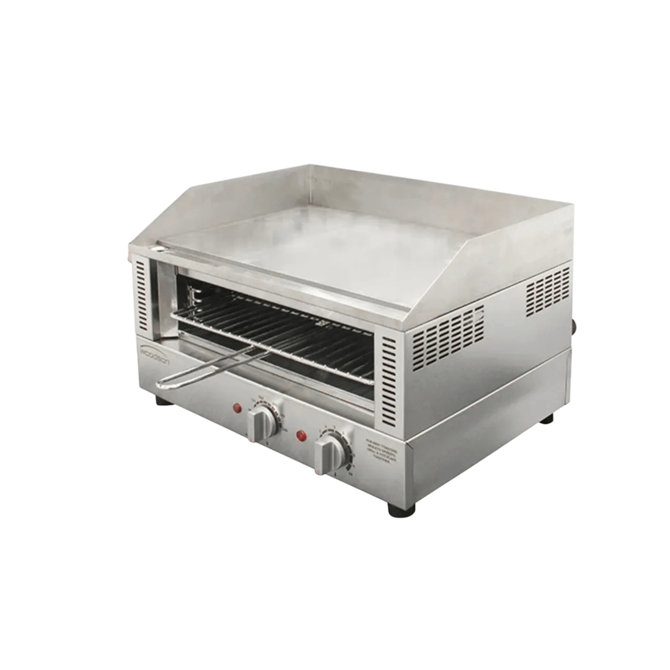 Woodson W.GDT75 Griddle Toaster – 8 mm Plate & Adjustable Rack commercial kitchen equipment