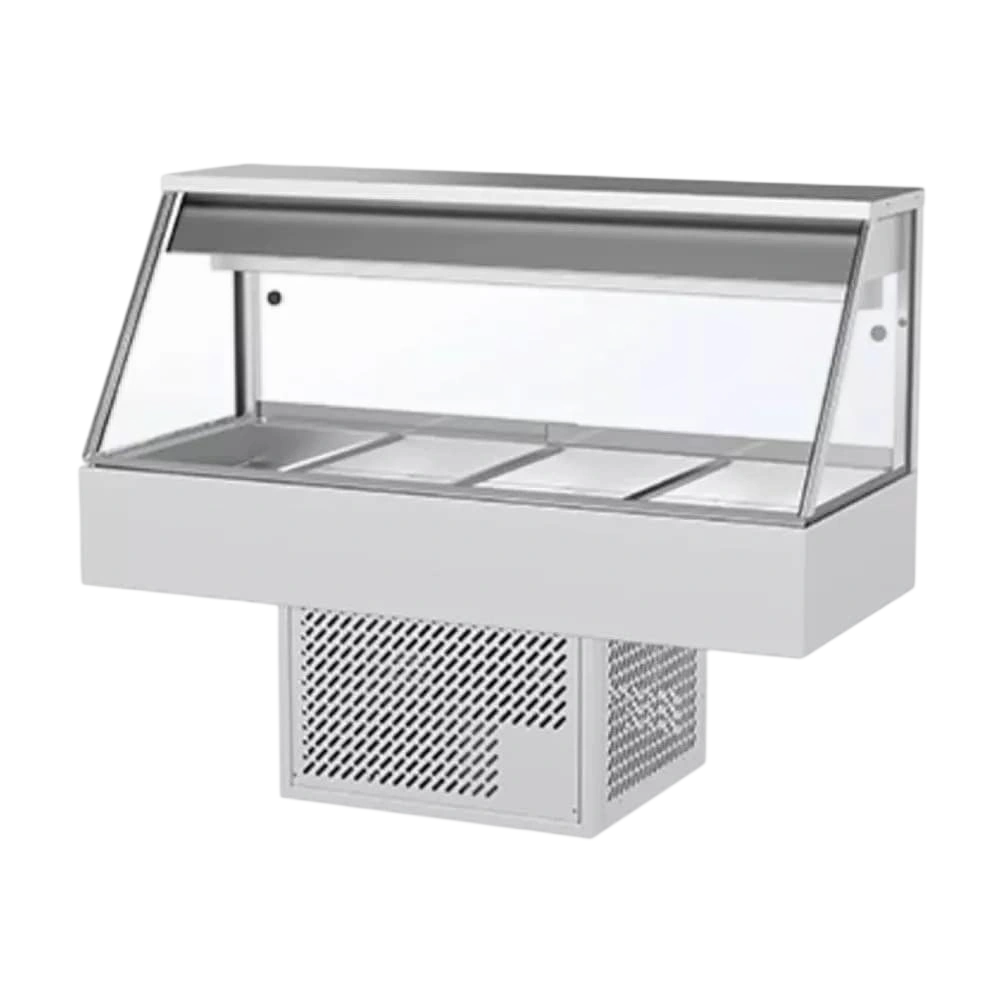 Woodson WR.CFS24 Straight Glass Cold Food Display – 4 Bays commercial kitchen equipment
