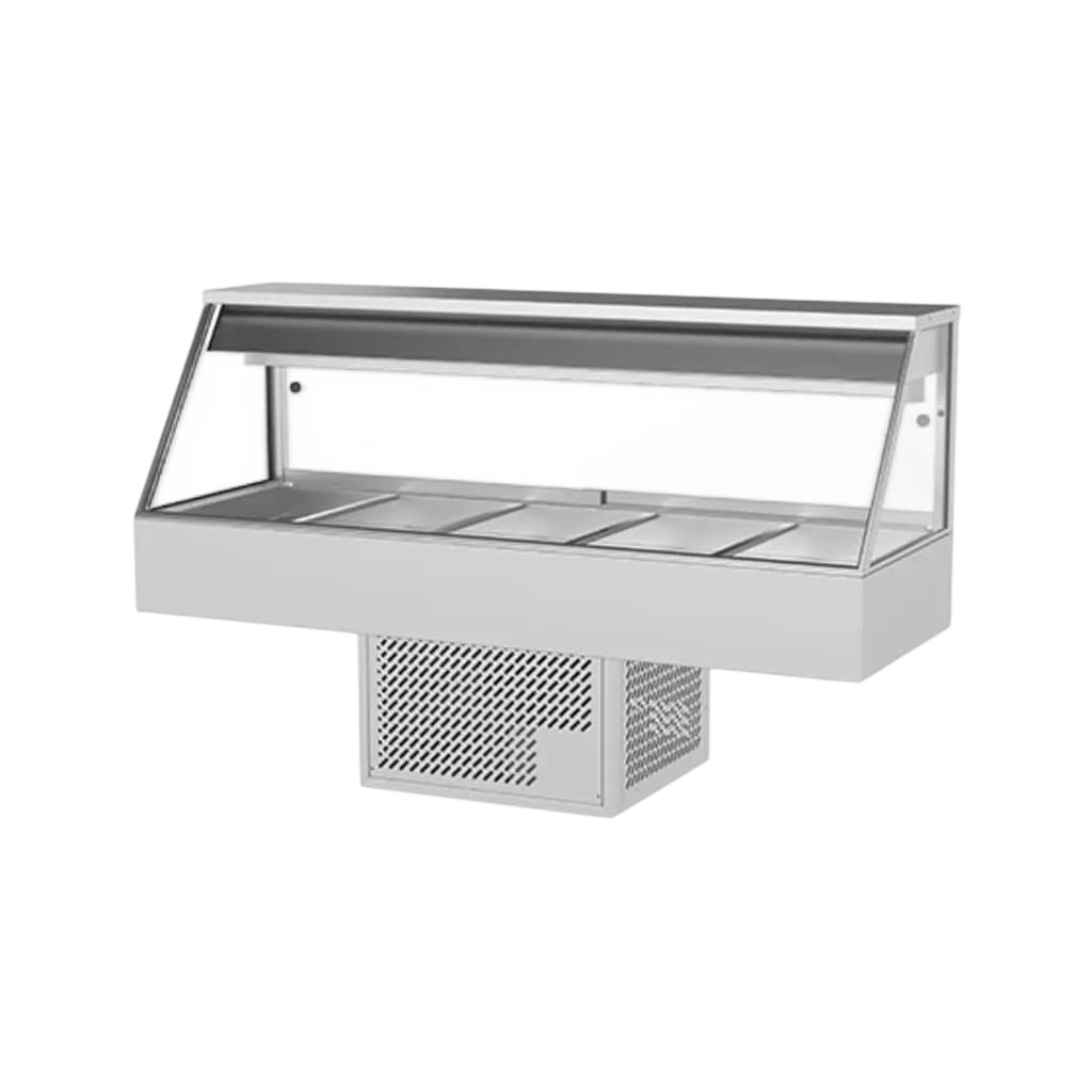 Woodson W.CFS25 Cold Food Bar – 1680mm, 5 Bay, Straight Glass, 0.84kW commercial kitchen equipment