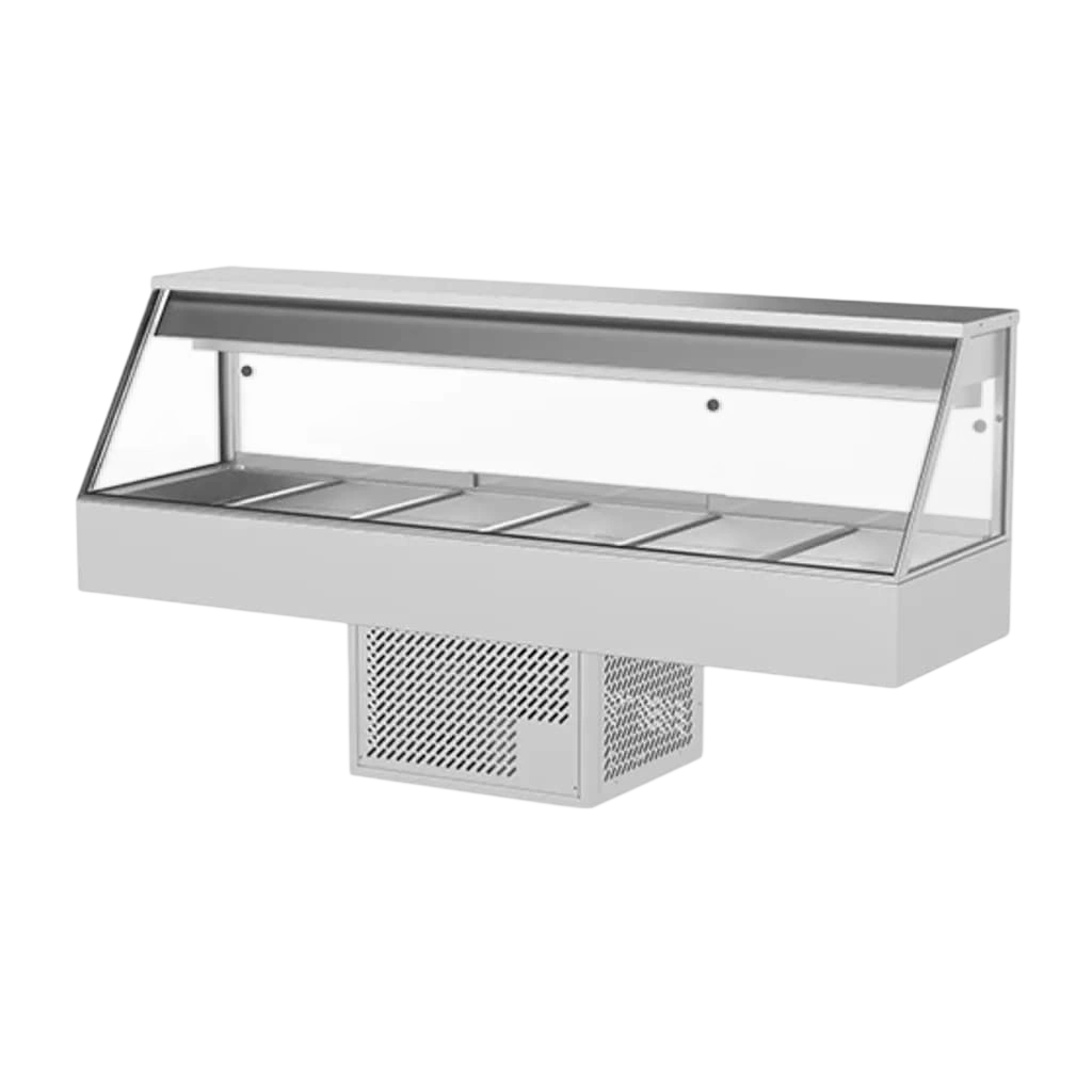 Woodson WR.CFS26 Cold Food Display – 6 Bay Straight Glass Countertop commercial kitchen equipment