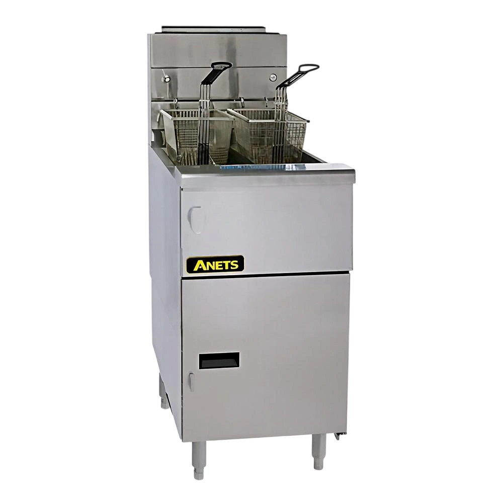 Anets FDAGG114R Goldenfry Gas Tube Fryer – 19L Oil, Self-Oil Filter | KW commercial kitchen equipment