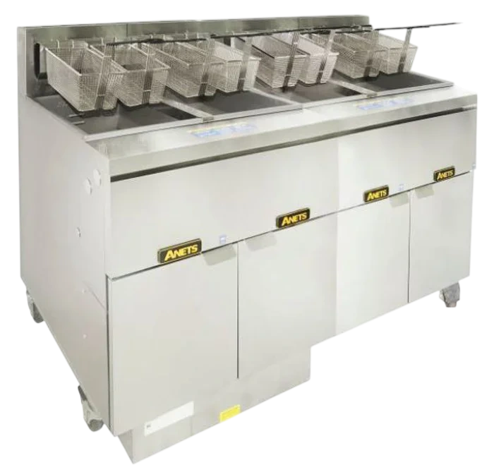 Anets FDAGG414R 4 Deep Fryers Filter System – High-Volume Oil Management commercial kitchen equipment