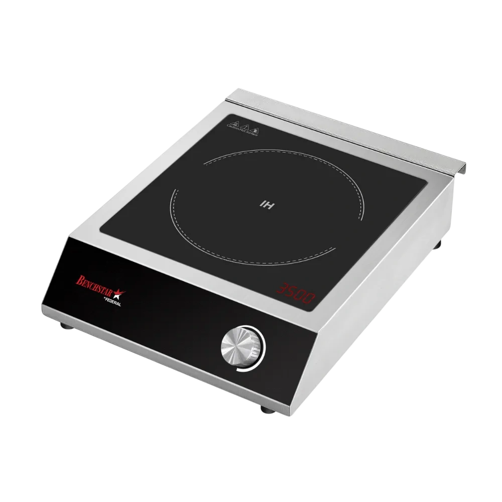 Benchstar EIC350M-1 commercial induction plate 3500W, ceramic glass hob, stainless steel body – Australia