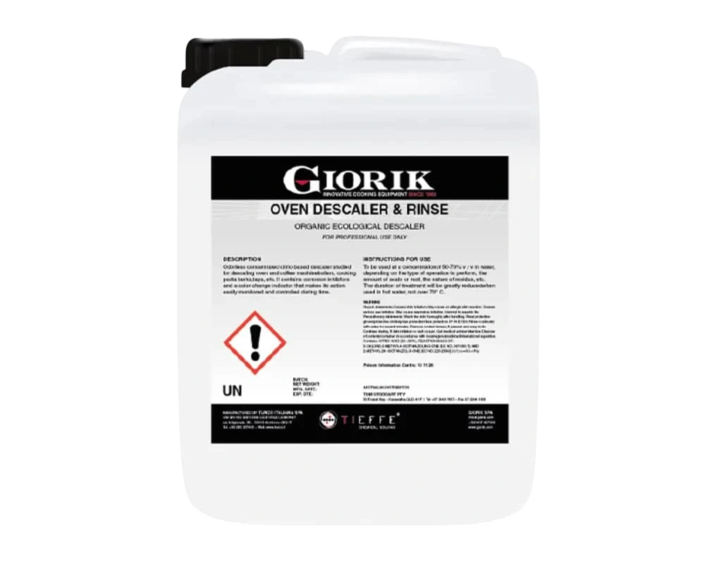 Giorik Descale & Rinse Aid - 3 x 5L Bottles (SPGI.7080533) commercial kitchen equipment