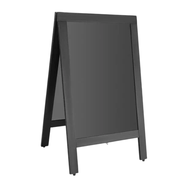Olympia Pavement Board Black Wooden Frame - 500x850mm commercial kitchen equipment