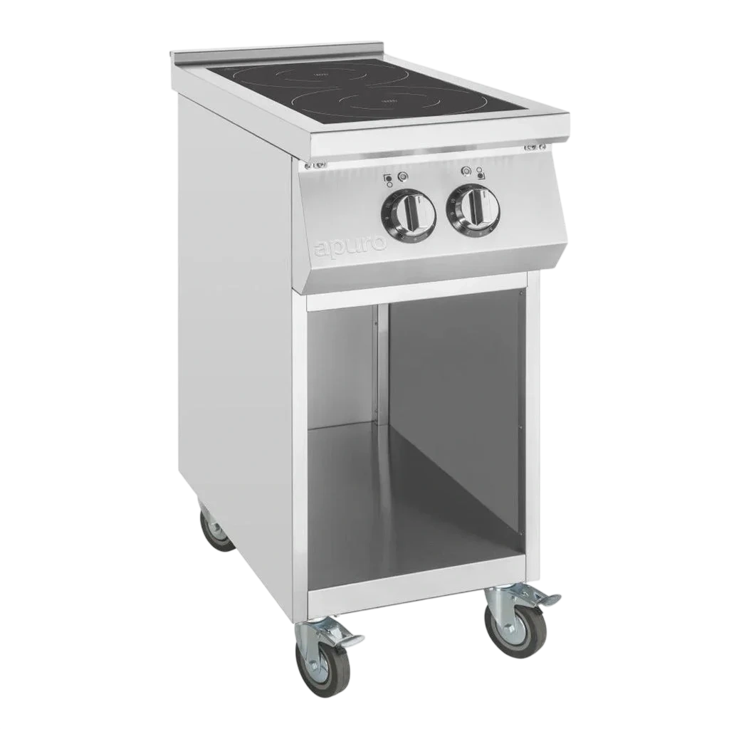 Apuro CU487-A 2 Zone Induction Cooker | Freestanding, 17.5A, Dual Hob commercial kitchen equipment