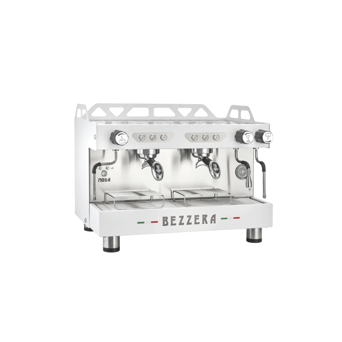 BEZZERA MODA DE 2 Group Espresso Machine White - MODADE2W commercial kitchen equipment