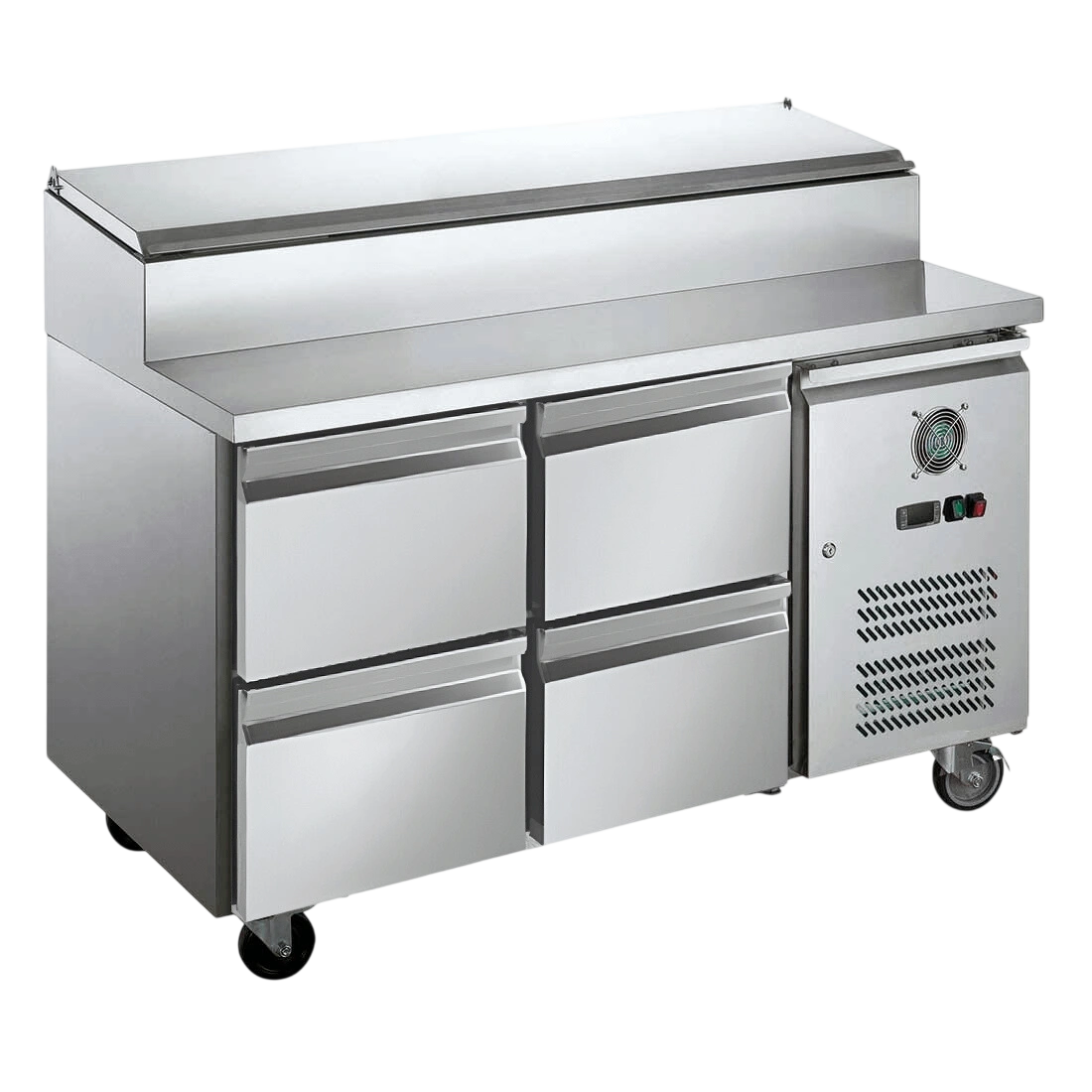 FED-X XSS7C13S2V-4D Four Drawer Pizza Prep Fridge – 282L R290 commercial kitchen equipment