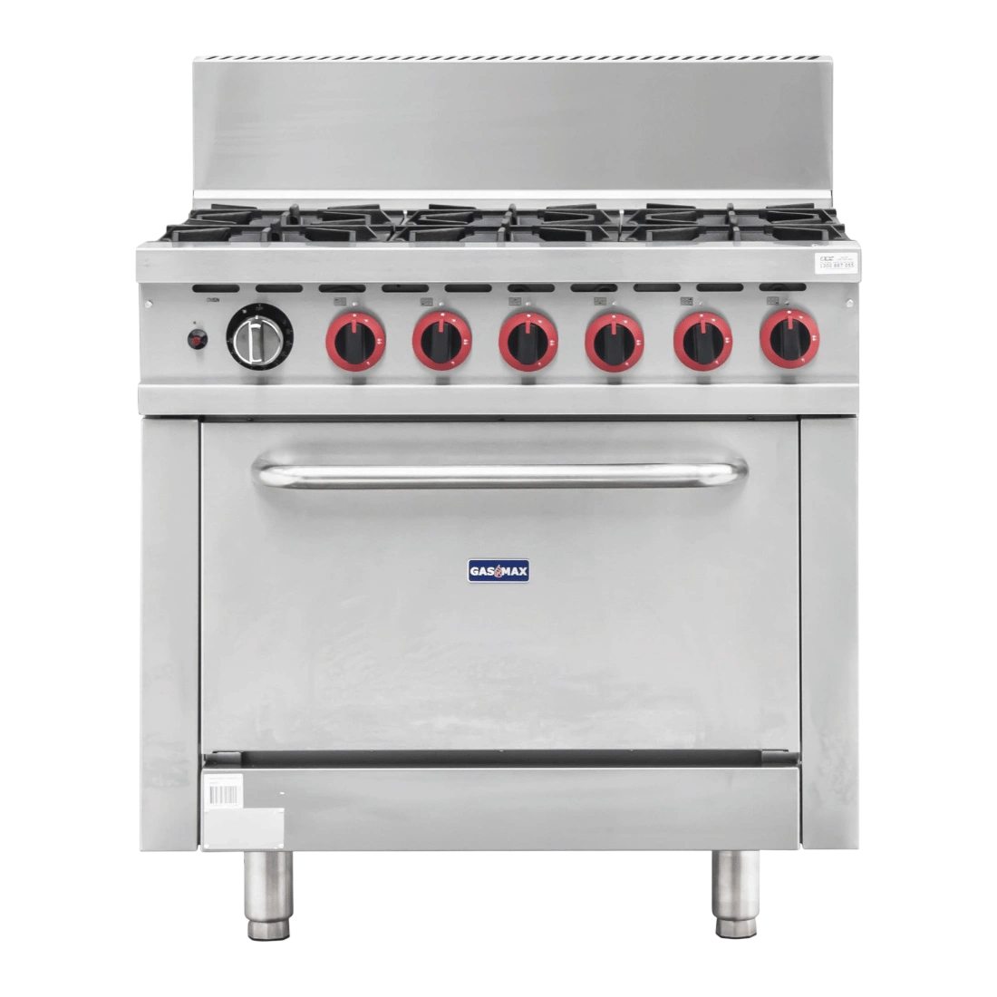 Gasmax GBS6TSLPG six burner lpg range with thermostatic oven