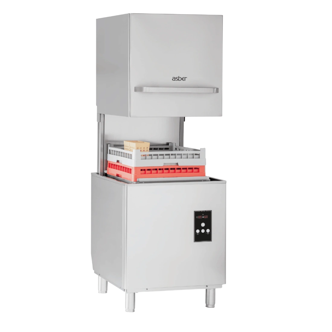Asber GE-H500BDD Hood Type Pass-through Dishwasher | 40 Baskets/hr commercial kitchen equipment