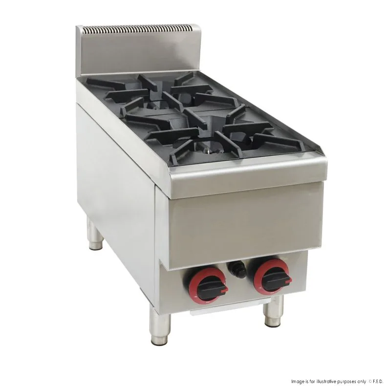 Gasmax 2 Burner LPG Benchtop Cooktop with Splashback