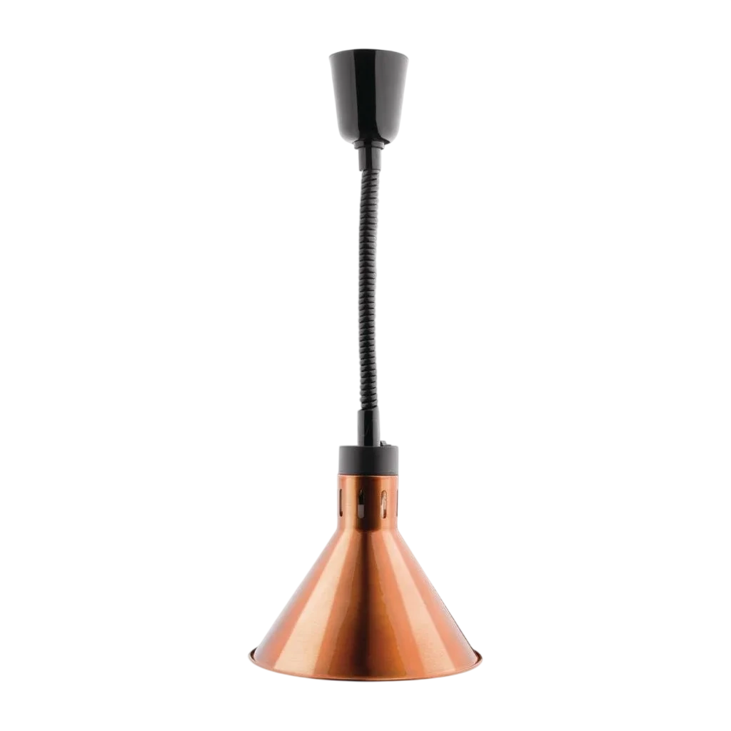Apuro DY463-A Copper Heat Shade – Retractable Conical, 250W Max commercial kitchen equipment