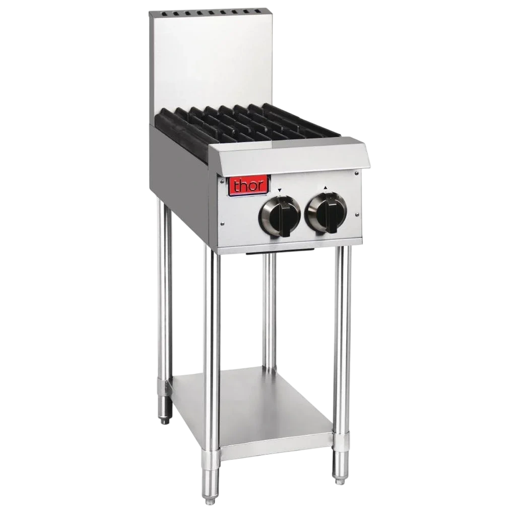 Thor GE756-N 12" Gas Hob | 2 Open Burners | Natural Gas | Flame Failure commercial kitchen equipment