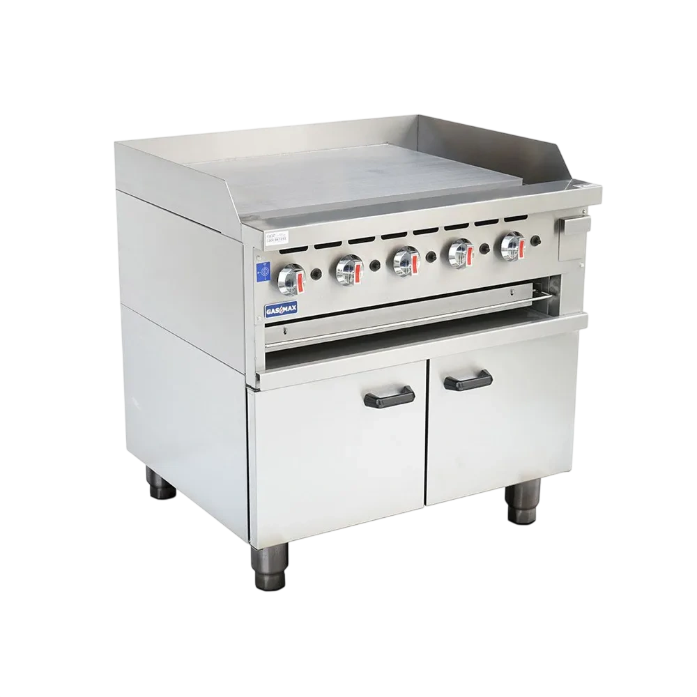 Gasmax GGS-36LPG gas griddle and toaster combo with cabinet 915×815×970mm 77.5MJ/h commercial cooking equipment Australia
