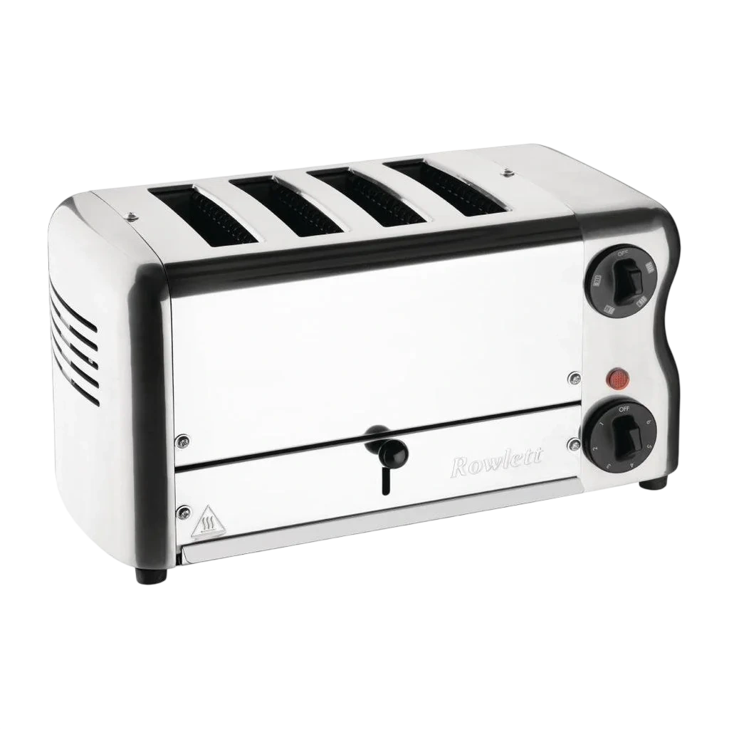 Rowlett Esprit 4 Slot Toaster Chrome with Elements & Sandwich Cage commercial kitchen equipment