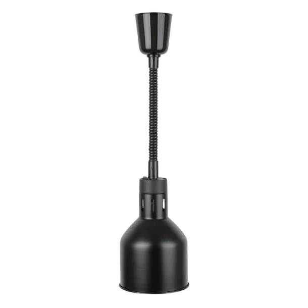 Apuro DR759-A Retractable Heat Lamp – Matte Black 250W commercial kitchen equipment