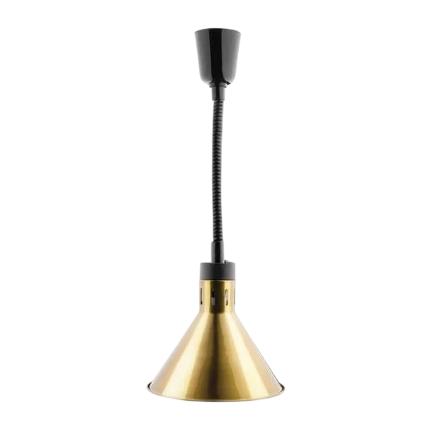 Apuro DY465-A Conical Gold Heat Shade – 250W Retractable commercial kitchen equipment
