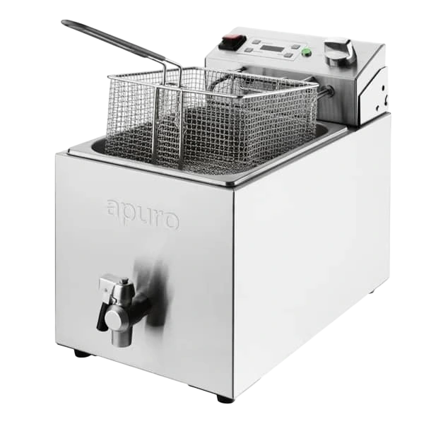 Apuro CU620-A 8L Electric Fryer with Timer – 2.9kW Countertop Fryer commercial kitchen equipment