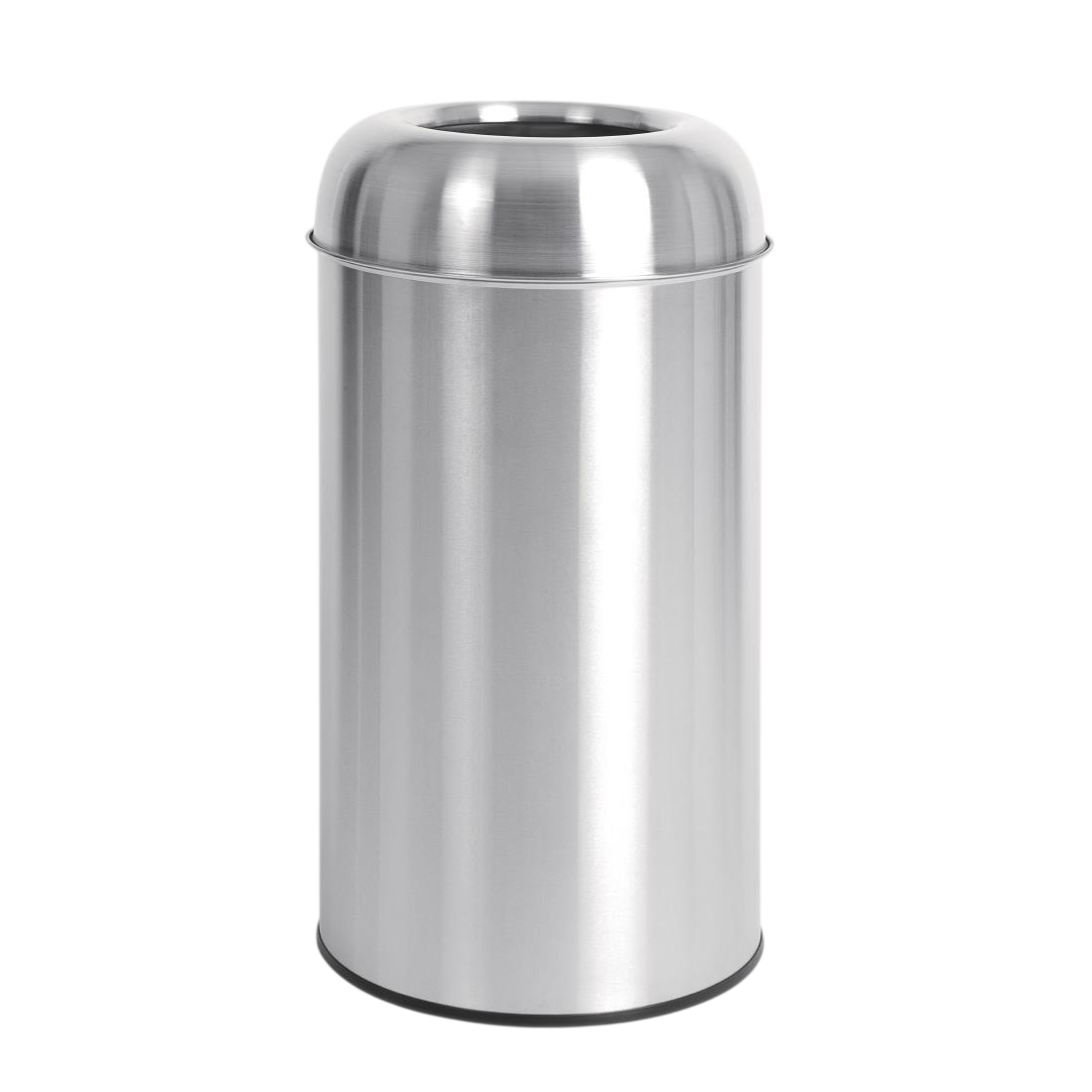 Bolero Bullet Bin with Open Lid St/St - 40Ltr