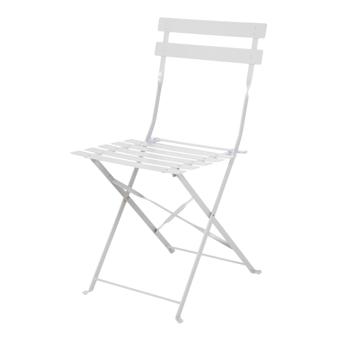 Bolero Grey Pavement Style Steel Folding Chairs (Pack 2)