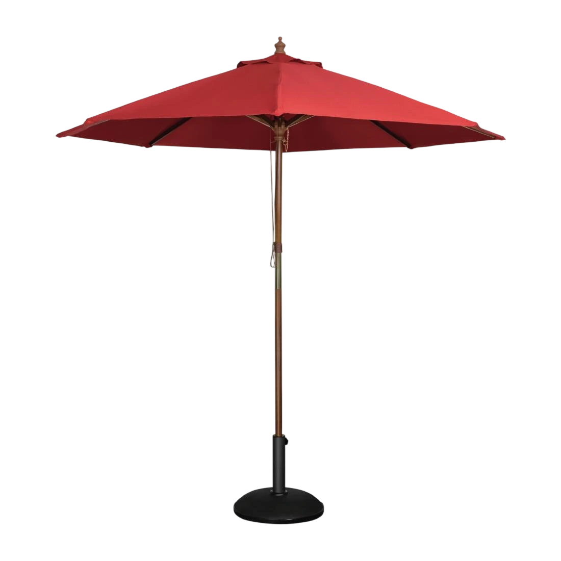 Bolero Round Pulley Umbrella Red - 2.5m