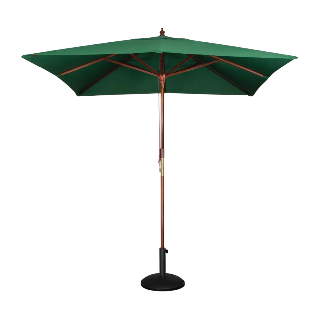 Bolero Square Pulley Umbrella Green - 2.5m