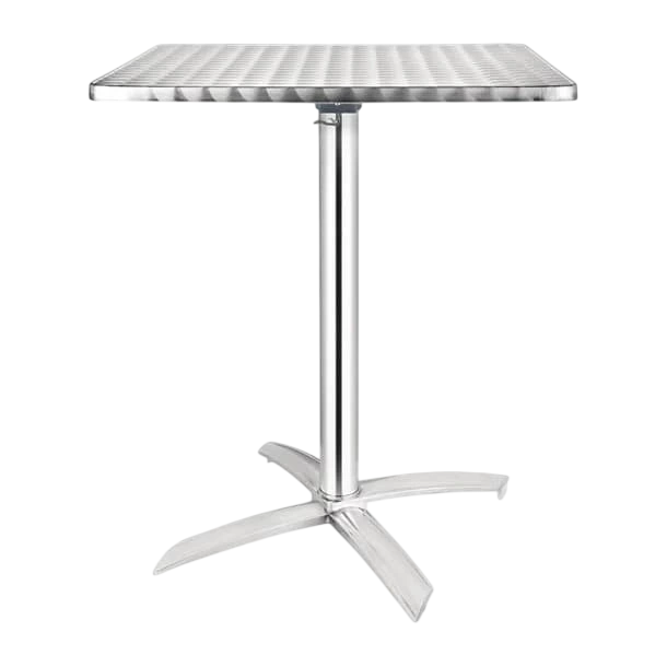 Bolero CG838 Square Flip-Top Table – 600mm Stainless Steel Café Table commercial kitchen equipment