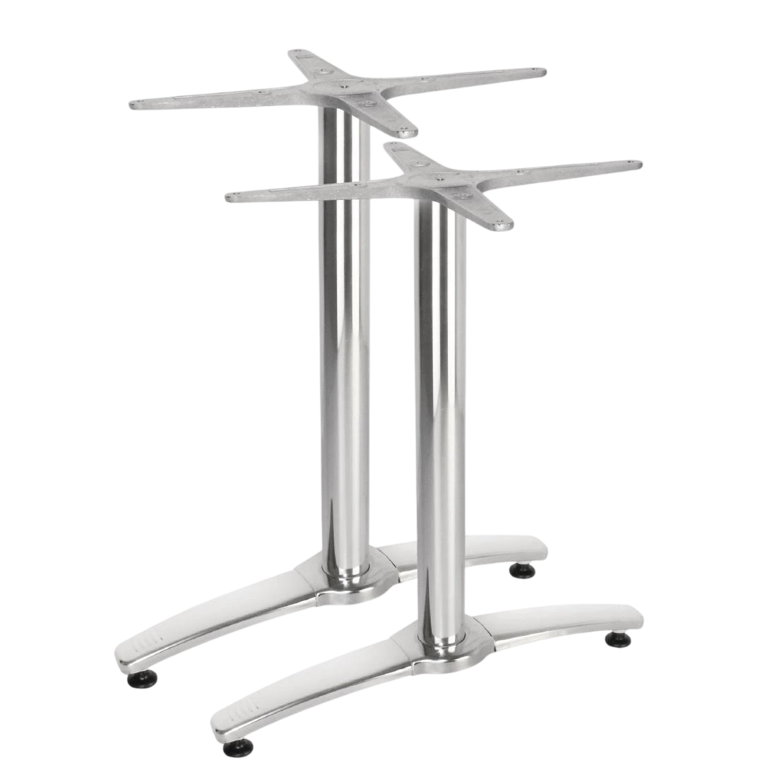 Bolero Aluminium Twin Leg Table Base