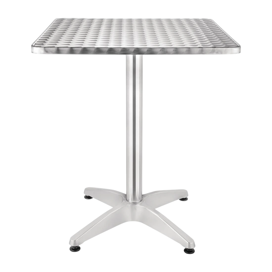 Bolero Square Table with Curved Edge Heavy Duty Base Dia - 60x60x72cm