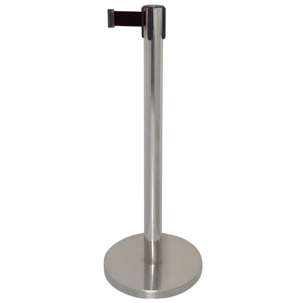 Bolero Polished Black Strap Barrier St/St - 3m