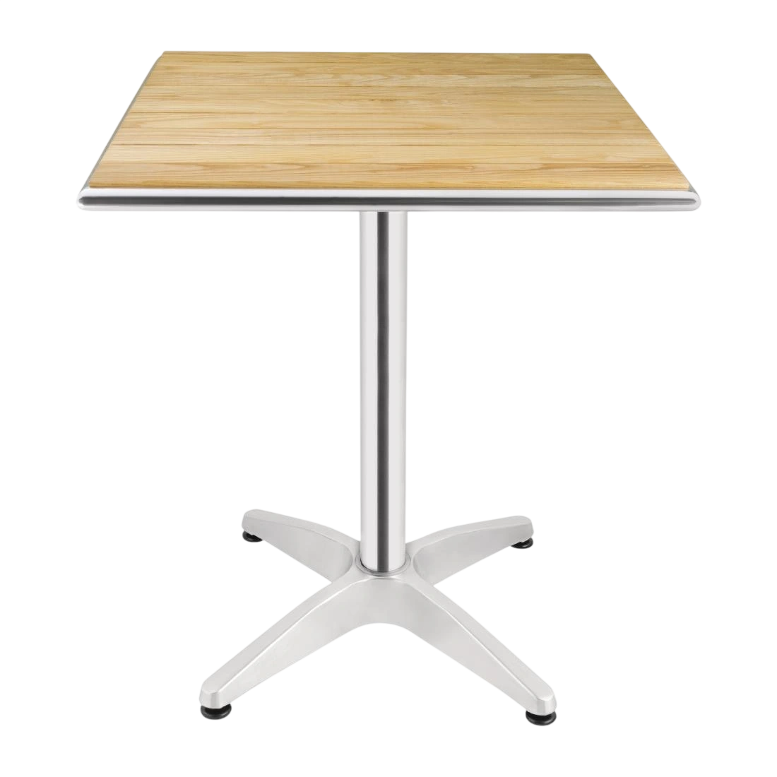 Bolero 60cm Square Ash Table with Aluminium Rim & Pre-treated top 3kg base