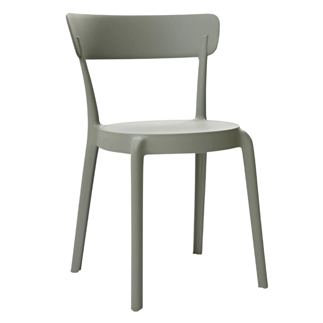 Bolero Mila Café Chairs Moss Grey (Pack 2)