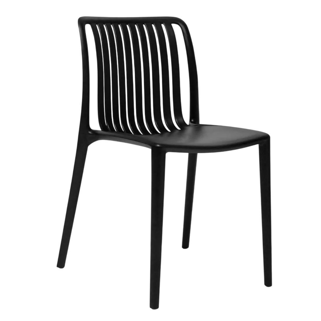 Bolero Verona Café Chairs Black (Pack 2)