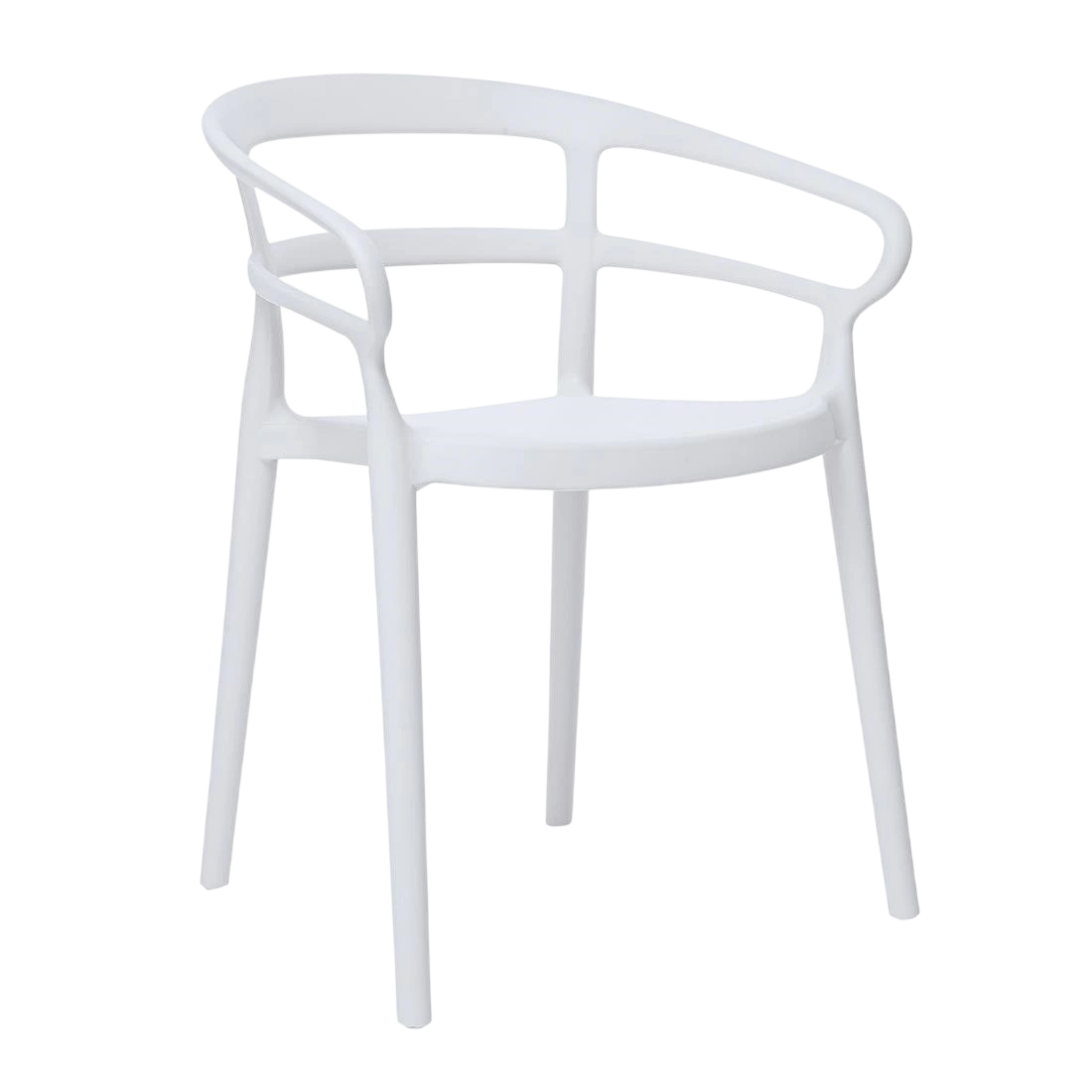 Bolero Mateo Café Chairs White (Pack 2)