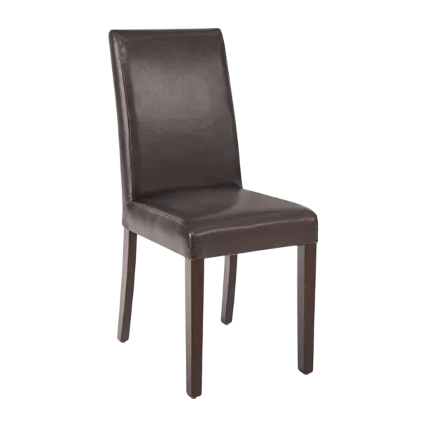 Bolero Faux Leather Dining Chair (Dark Brown) (Pack 2) commercial kitchen equipment